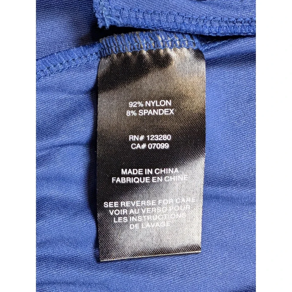 Travis Mathew Track Jacket Mens 2XL Blue White Full Zip Colorblock Golf Nylon